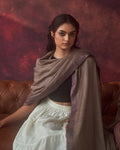 Dusky Mauve Sozni Shawl
